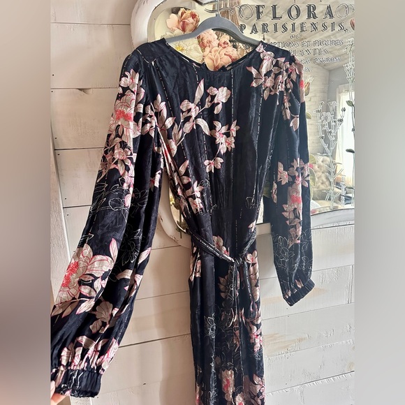 Anthropologie AUDRIA JACQUARD JUMPSUIT romper - Picture 4 of 7